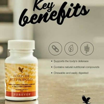 بی پروپولیس فوراور حاوی بره موم عسل 